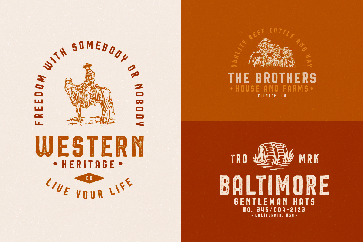 Squiborn - Logo Font, a Font by Letterhend Studio (Photo 9 of 9)