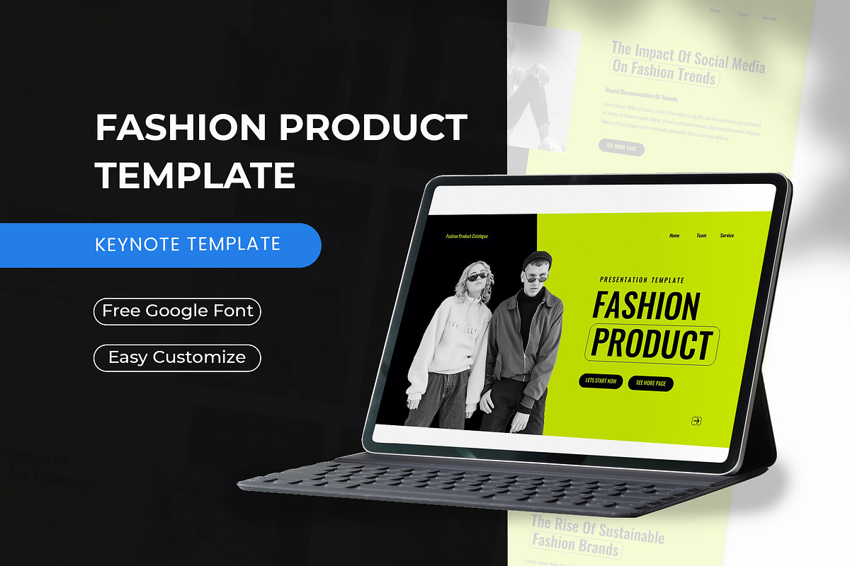 Fashion - Keynote Template, a Presentation Template by casanovastudio (Photo 1 of 3)