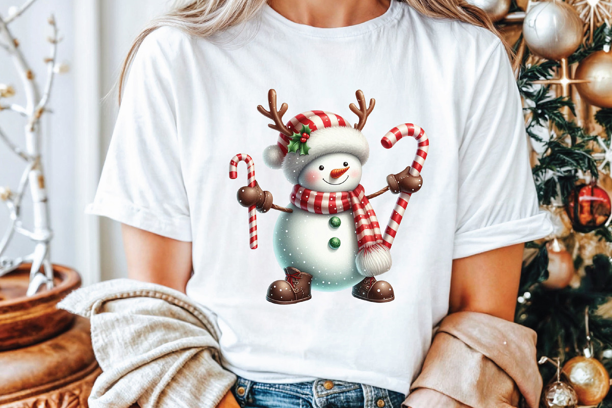 Funny Christmas Snowman Clipart Bund, an Illustration by Libby Wishes (Photo 6 of 6)