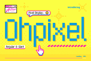 Ohpixel - Pixel Display Font, a Sans Serif Font by Artisan Themes (Thumbnail 1 of 11)