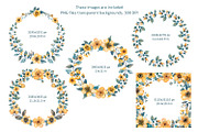Bees and flowers watercolor clipart, a Seasonal Illustration by Anna Druzhkova (Thumbnail 5 of 17)
