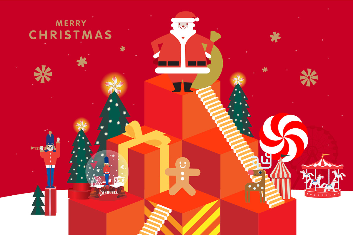 christmas greetings template, an Invitation Template by Nanano