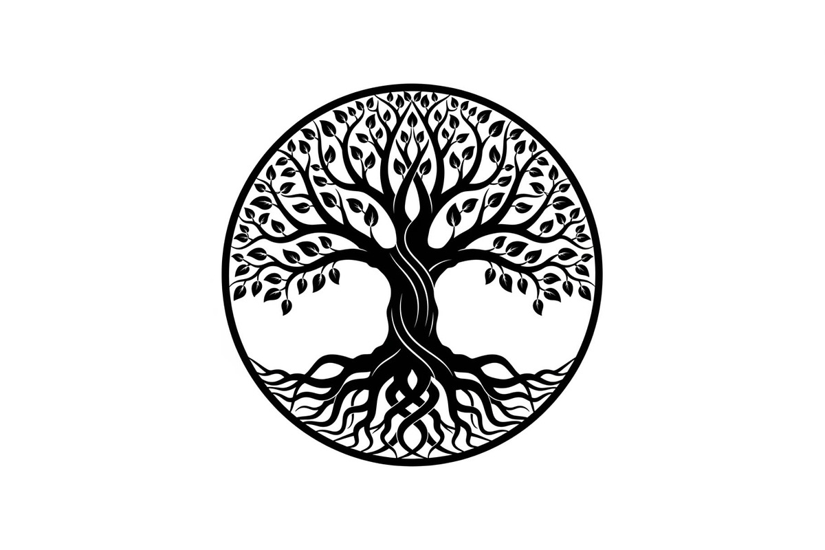 Tree of Life Circle SVG Bundle, an Illustration by Gfx_Store (Photo 18 of 50)
