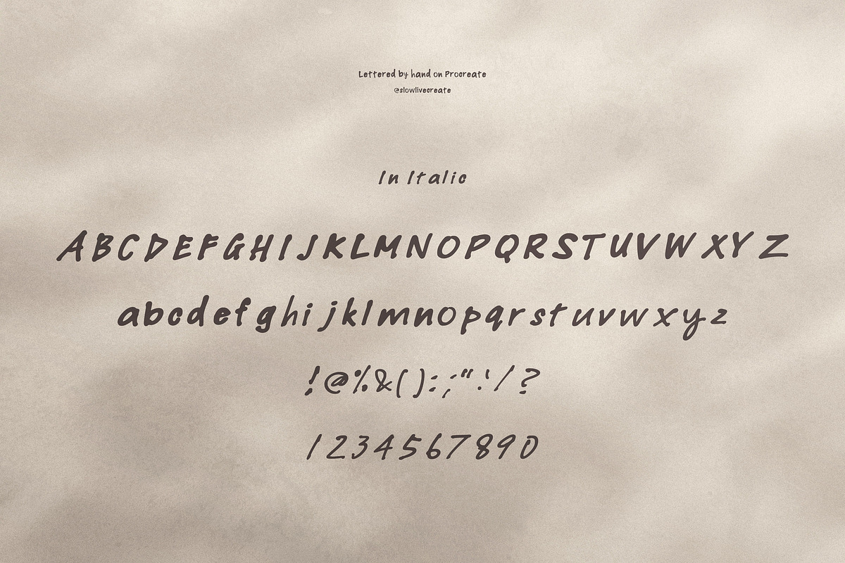 To Live and Write - Handwritten Font, a Handwritten Font by slowlivecreate (Photo 4 of 7)