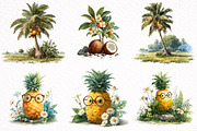 Whimsical Summer Clipart Bundle, an Illustration by DreamArtGraphic (Thumbnail 4 of 8)
