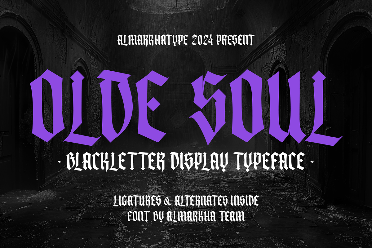 Olde Soul – Blackletter Style, a Blackletter Font by Almarkhatype (Photo 1 of 11)