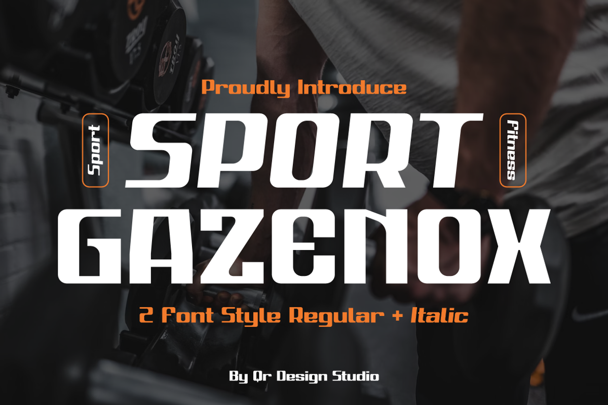 Sport Gazenox, a Sans Serif Font by QR Design Studio (Photo 1 of 11)