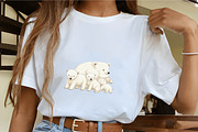 Winter Polar Bear Family Clipart, an Illustration by CrexoraLab (Thumbnail 4 of 5)