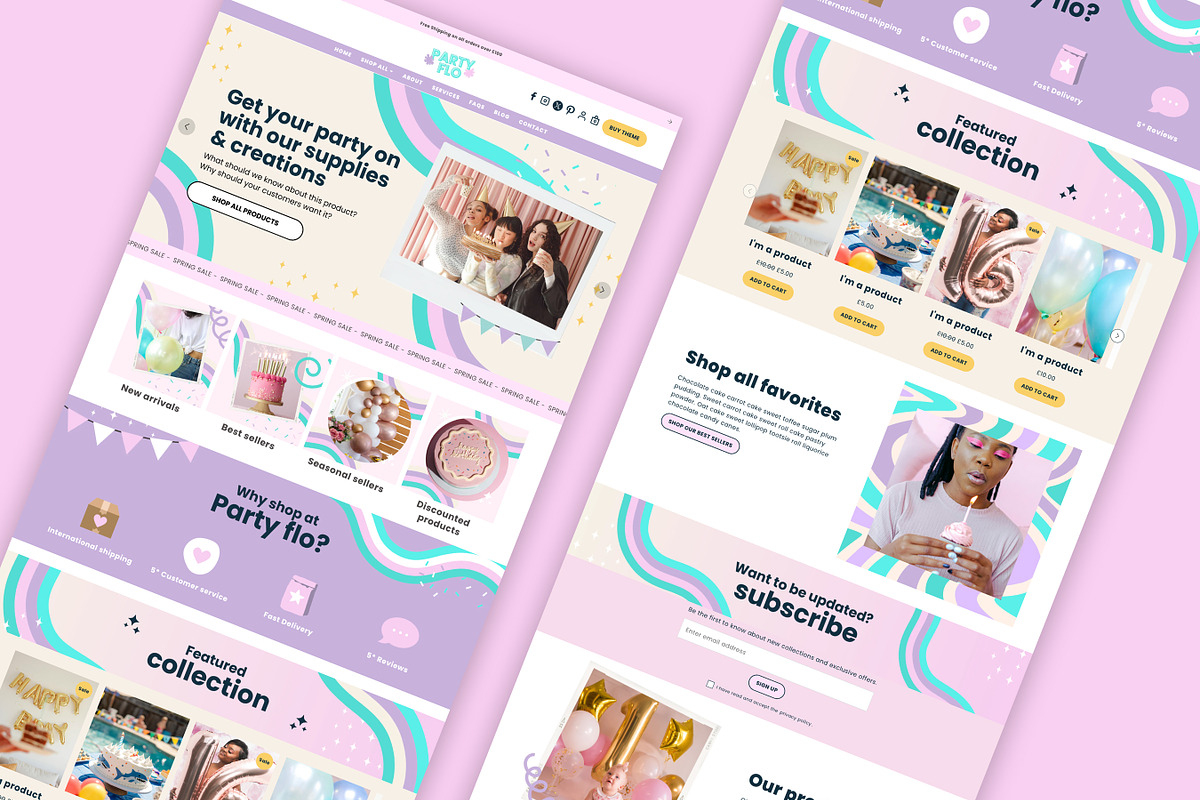 Party and Decorations Shopify Theme, a Shopify Template by Template Twist Shop (Photo 2 of 8)