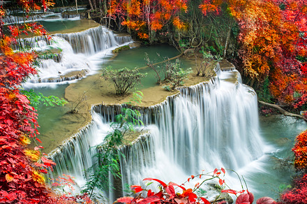 Amazing waterfall containing thailand, amazing, and beautiful, a Nature Photo by totojang1977