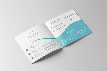 Square Business Bifold Brochure