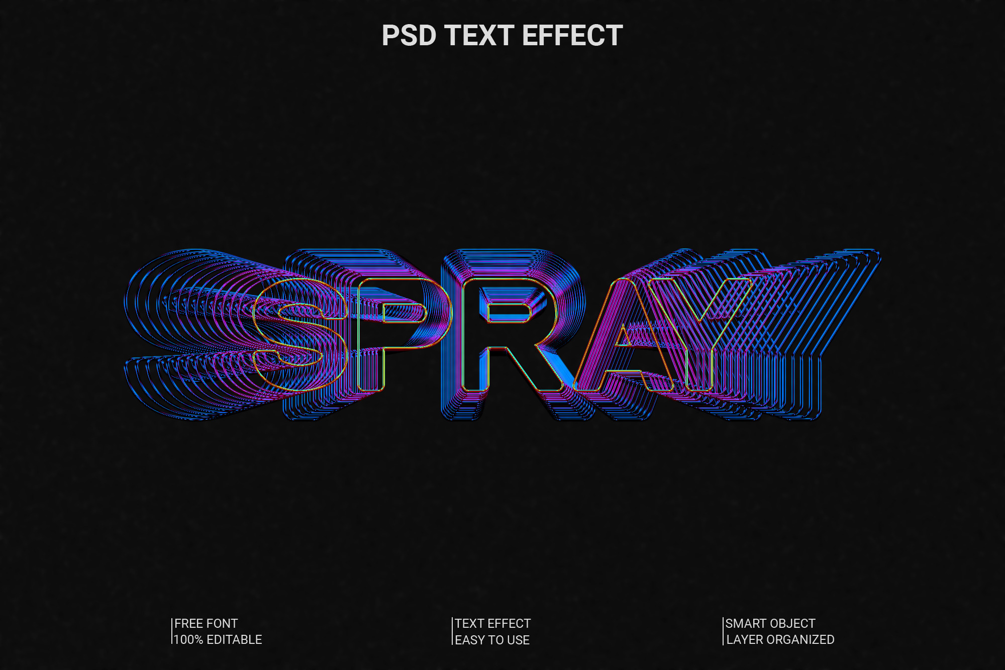 Spray Paint Text Effect PSD Template, a Layer Style Add-On by Imamul001