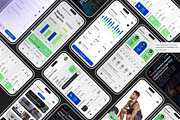 Fitness App | Exercise app, an UI Kit Template by Muhammad_Ahmad (Thumbnail 5 of 6)