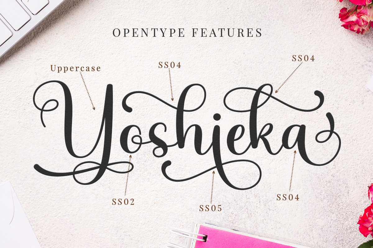 Yoshieka | Modern Calligraphy Font preview 7