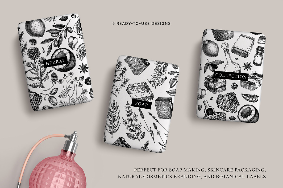 Hand-Drawn Soap Making Vector Set, a Healthcare Illustration by Yevheniia (Photo 9 of 11)