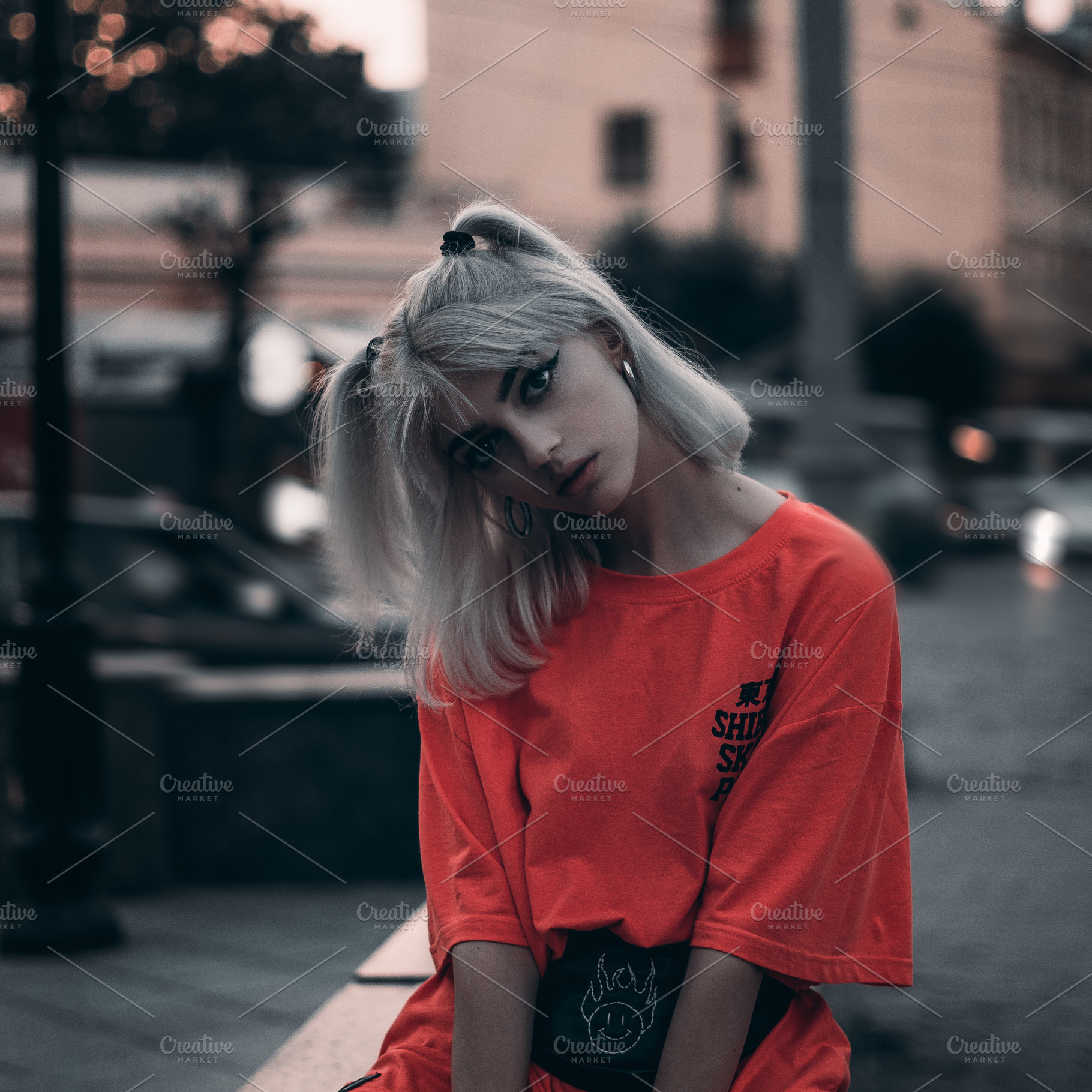 Stylish western girl with ashen hair, a Person Photo by Elijah