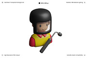 Spacesuit Character with Tool 3D, an Object 3D Model by Wencory (Thumbnail 2 of 3)