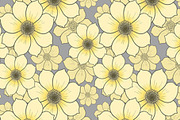 Butter Yellow and Grey Floral, a Pattern Graphic by Sharon Schwalbe (Thumbnail 8 of 8)