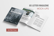 US Letter Magazine Mockup, a Books & Magazine Mockup by graphiccrew (Thumbnail 1 of 19)