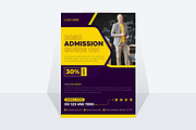 Admission Flyer Design, a Flyer Template by MxVect Stock (Thumbnail 2 of 3)