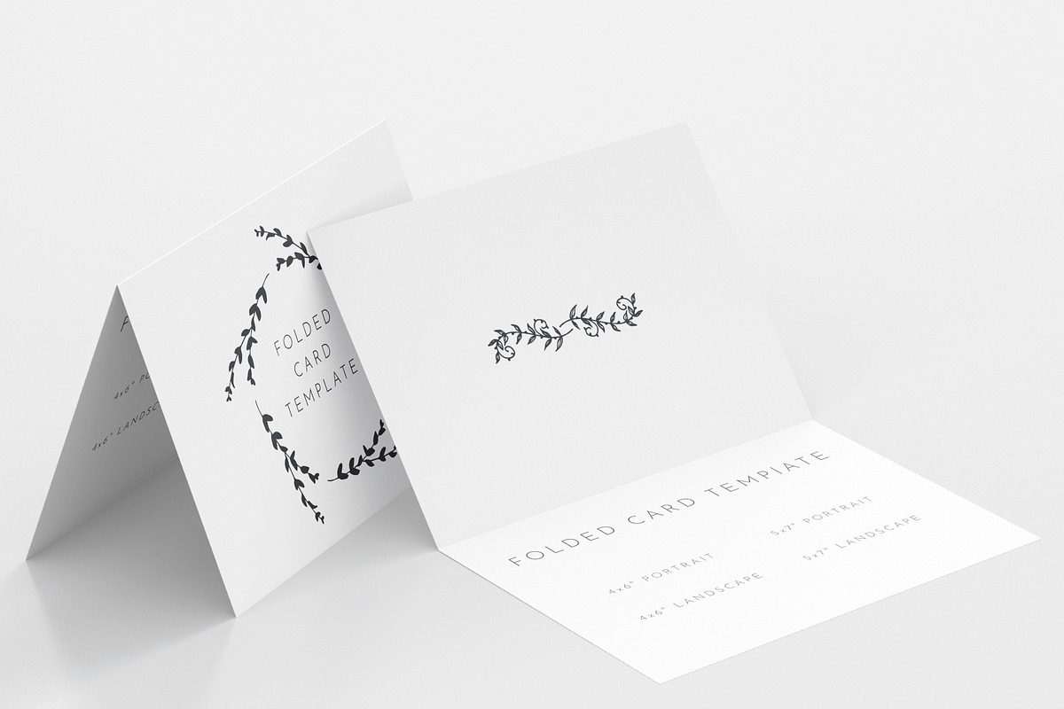 Folded Card Template, an Invitation Template by DesignStudioTeti (Photo 10 of 10)