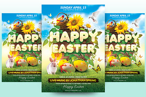 Happy Easter Flyer Template