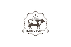 Dairy Farm Logo Design, a Branding & Logo Template by YUDesignStore