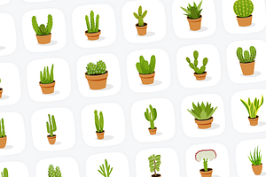 Cactus Vector Set