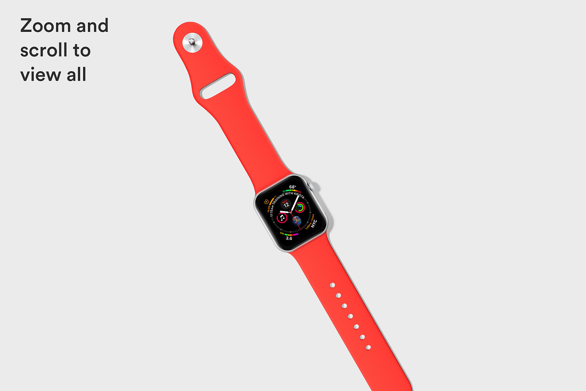 Apple Watch 4 Mockups | PK, a Wearable Device Mockup by ls.graphics (Photo 3 of 8)