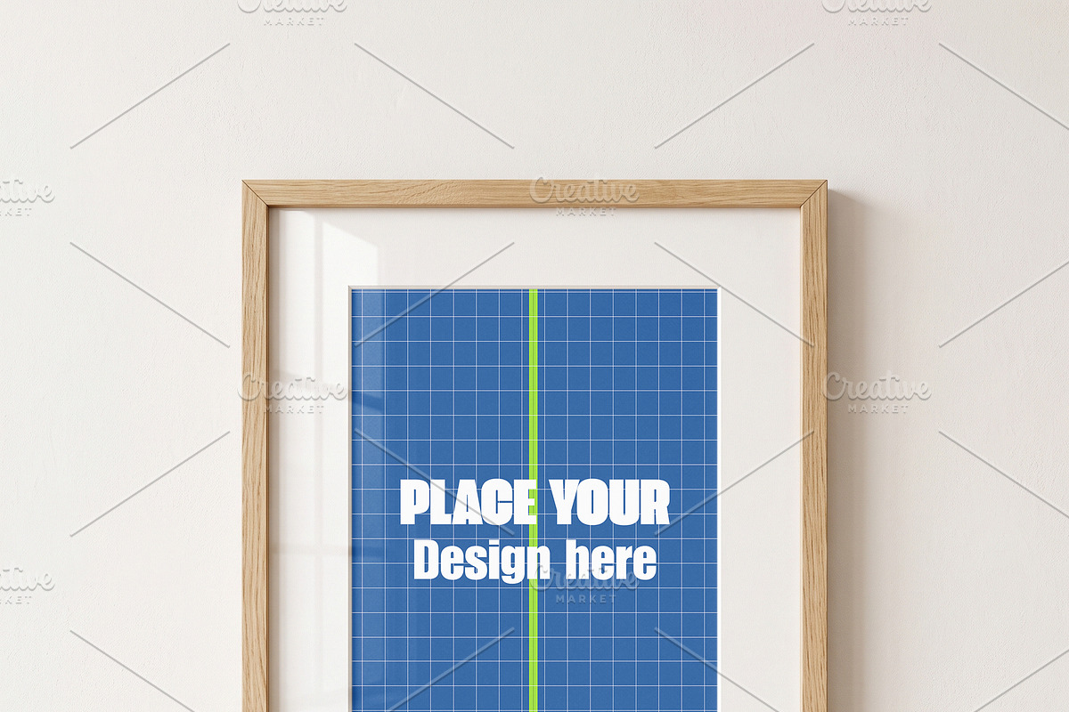 Wooden Poster Frame Mockup Bundle, a Household Mockup by Pixel Foundry (Photo 8 of 9)