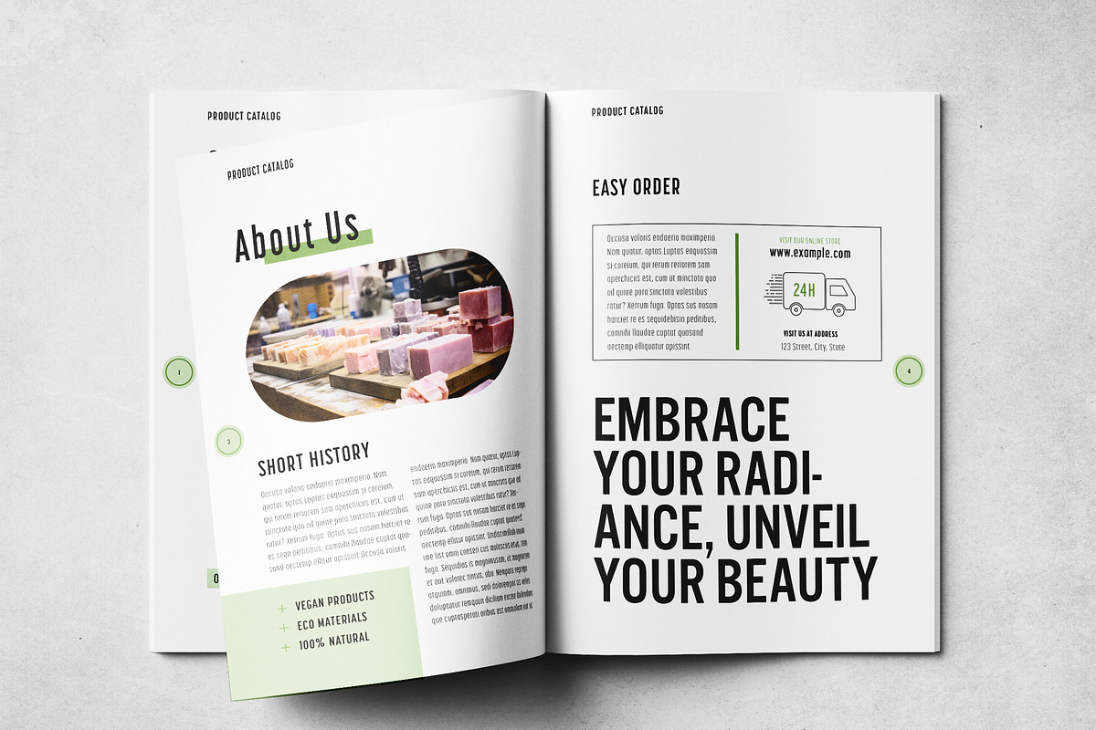 Natural Cosmetics Product Catalog, a Brochure Template by Grkic Creative (Photo 3 of 13)