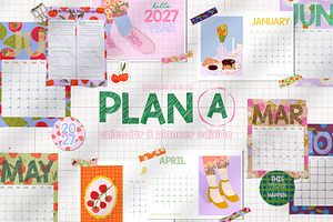 2027 Plan A. Calendar & Planners, a Decorative Illustration by Mio Buono