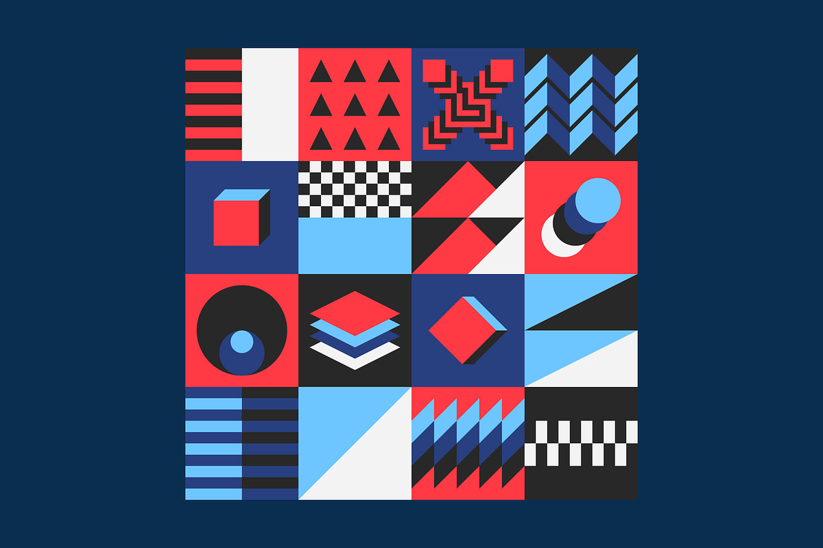 Seamless Geometric Patterns Bundle, a Pattern Graphic by Neo Geo (Photo 5 of 9)