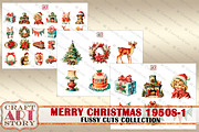 Merry Christmas Fussy-1 Cuts, an Animal Illustration by CraftArtStory (Thumbnail 4 of 6)