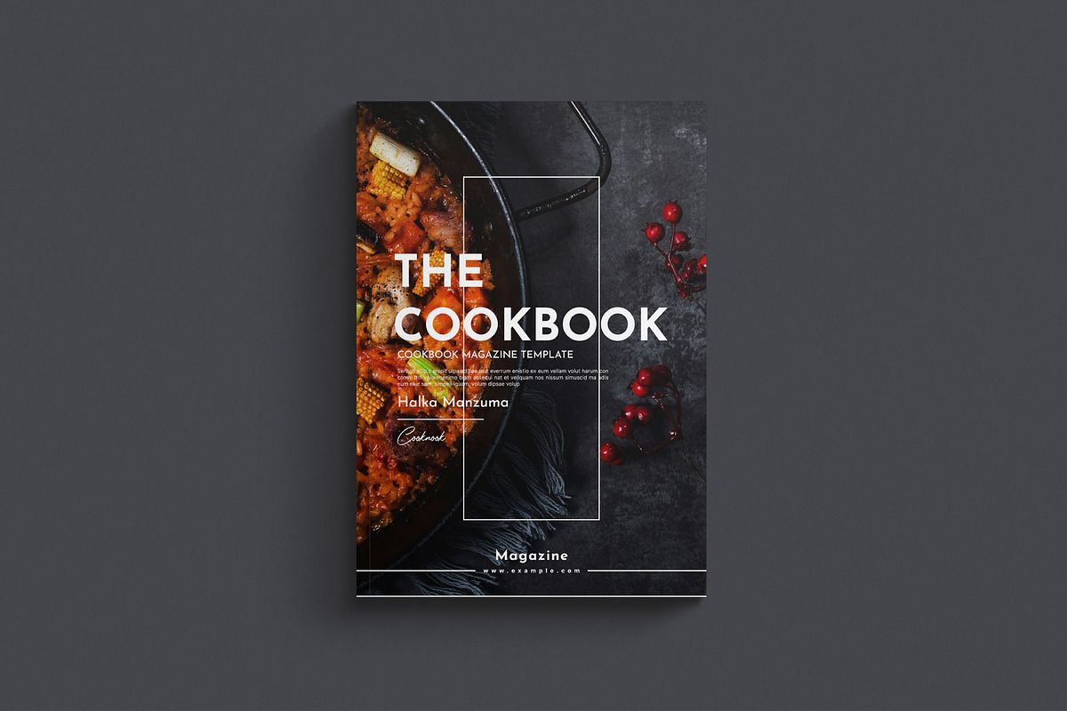 Cookbook Magazine Template, a Magazine Template by Creative-Work (Photo 2 of 8)