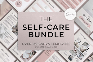 Self-Care Canva Template Bundle