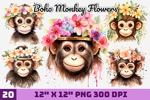 Boho Monkey Flowers