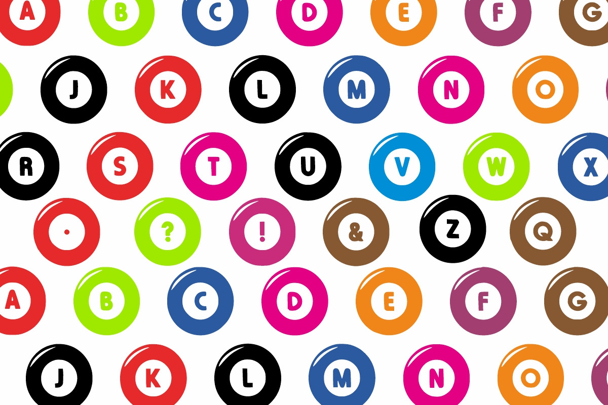 Pool Ball, a Symbol Font by Fourteen Letter (Photo 5 of 7)