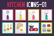 Kitchen Icons Set, an Icon by himoki (Thumbnail 2 of 5)
