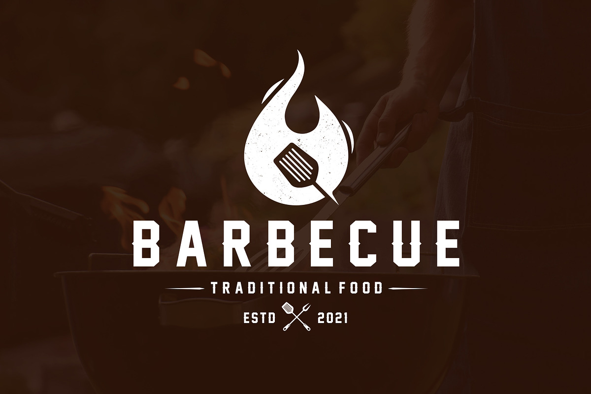 Barbecue Fire Logo Template, a Branding & Logo Template by vectorwithin (Photo 2 of 4)