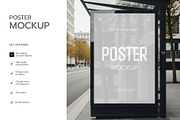 Bus Stop Advertising Poster Mockup, an Advertising Mockup by graphypix (Thumbnail 2 of 4)