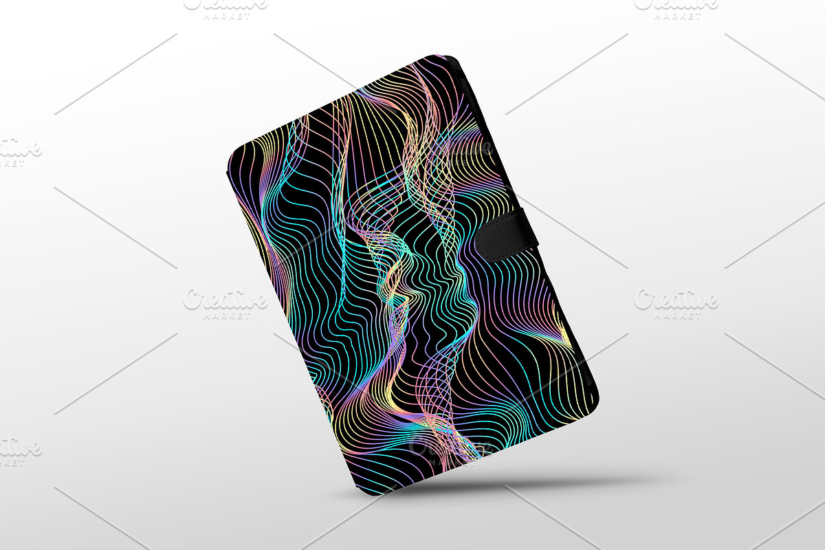Holographic Waves, Seamless Pattern, a Pattern Graphic by Sveta Aho (Photo 4 of 6)