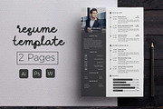 Creative Resume & CoverLetter, a Resume Template by Hito Graphic (Thumbnail 1 of 8)