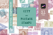 Postage stamps Procreate, a Brush Add-On by Graphics Resources (Thumbnail 4 of 4)