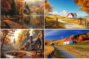 Fall/Autumn Tranquil Landscapes