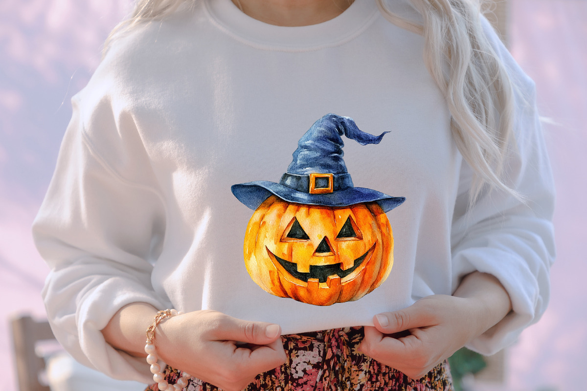 Funny Halloween Pumpkin PNG, an Illustration by designcity5 (Photo 5 of 5)