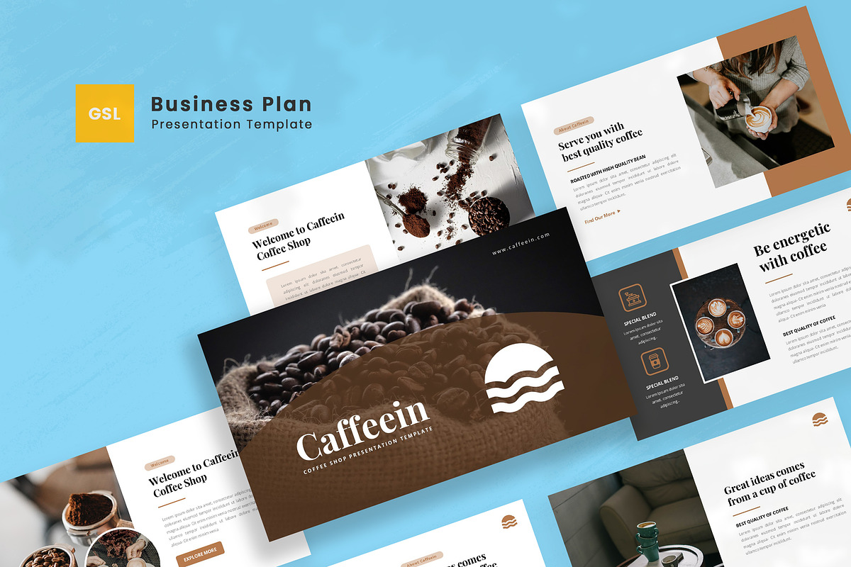 Coffee and Resto Google Slides, a Presentation Template by Salamahtype (Photo 1 of 5)