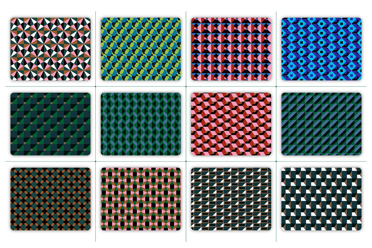 Modern Geometric Patterns Pack, a Pattern Graphic by ASTUDIO (Photo 6 of 9)