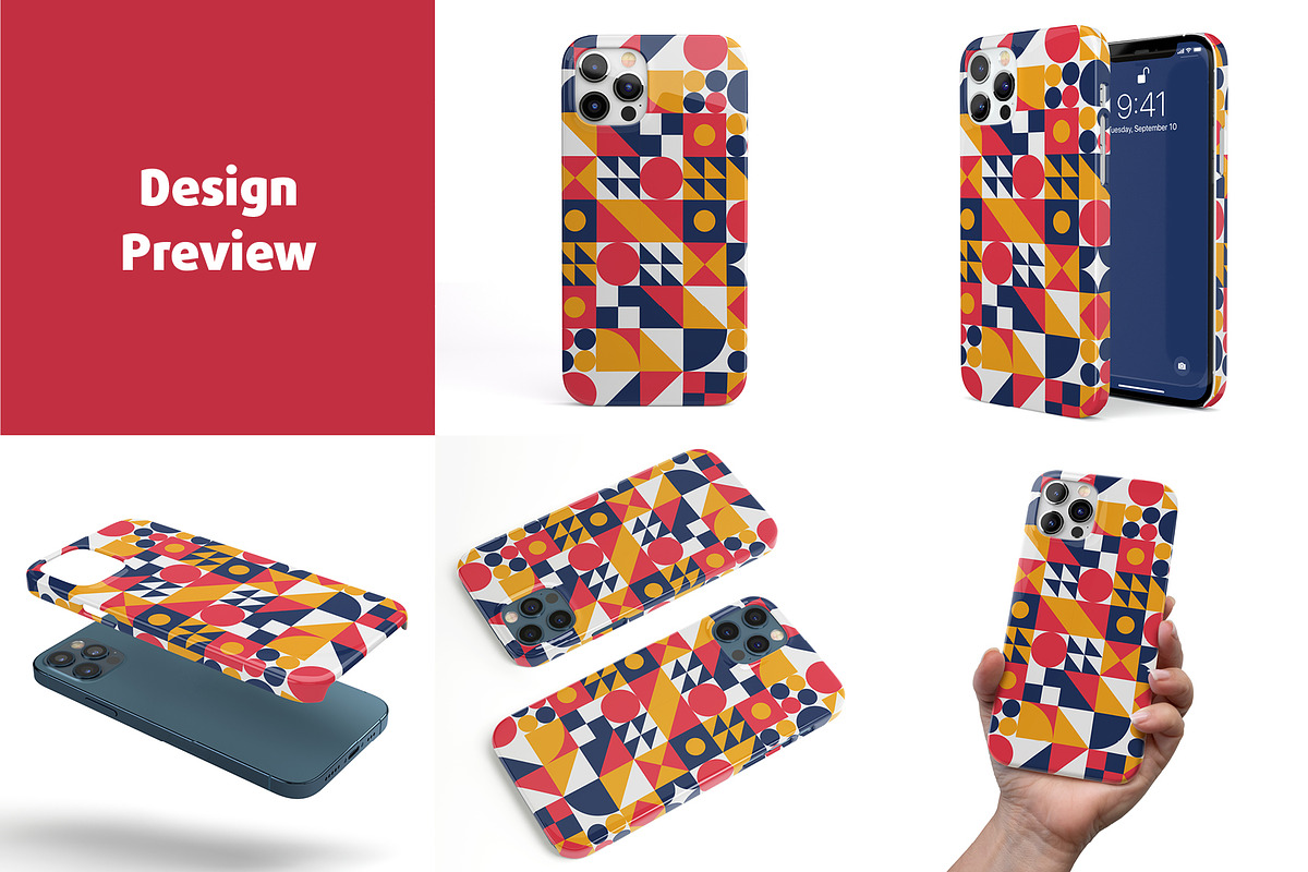 Phone 12 Pro Snap Case Mock-up, an iPhone Mockup by Colatudo Store (Photo 3 of 8)