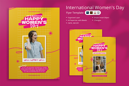 Luninda - International Women's Day, a Flyer Template by Attype